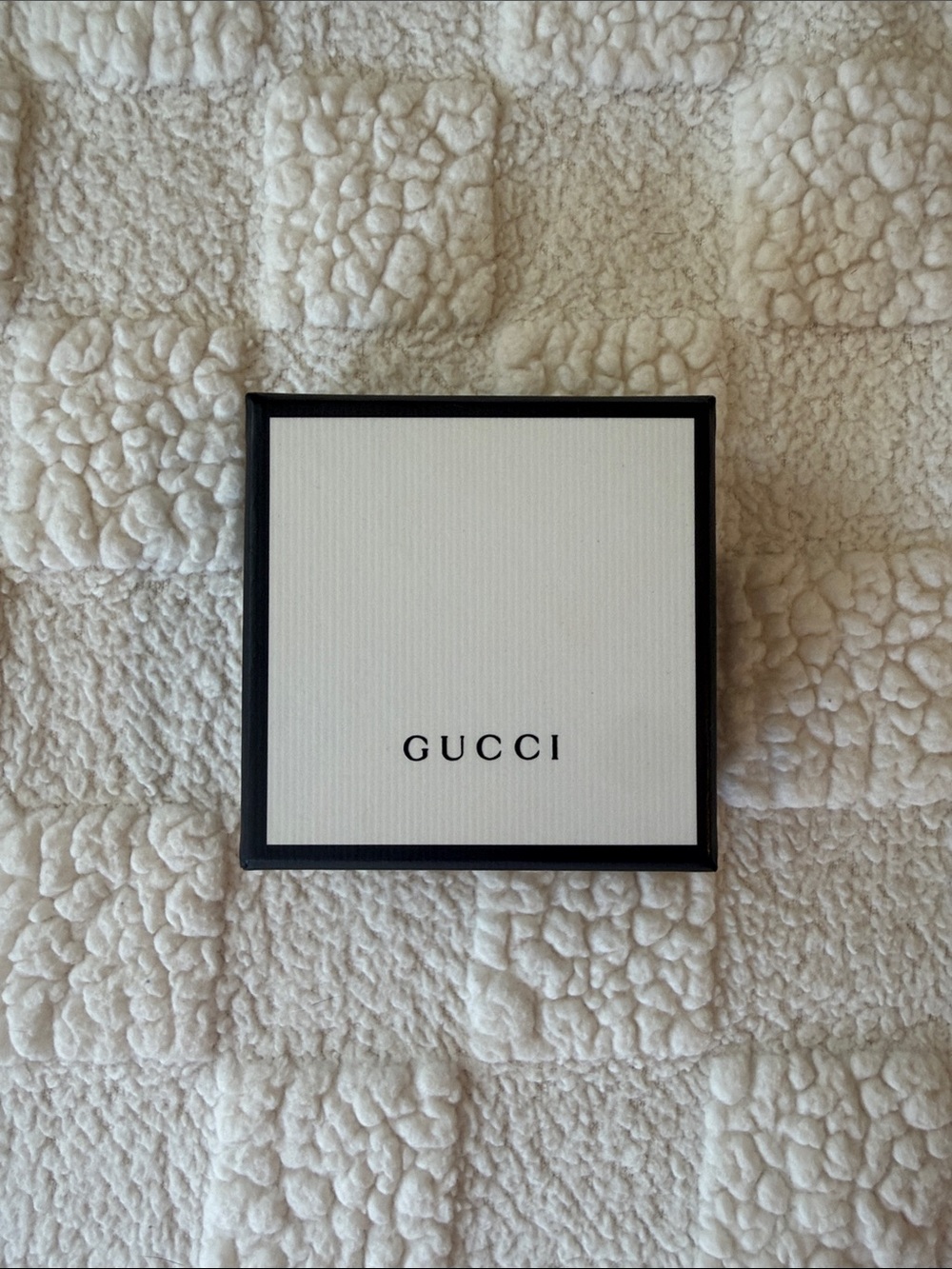 Gucci White and Black Branded Box
